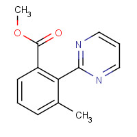1445596-17-7 methyl 3-methyl-2-pyrimidin-2-ylbenzoate chemical structure