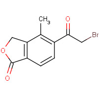 1255206-75-7 5-(2-bromoacetyl)-4-methyl-3H-2-benzofuran-1-one chemical structure