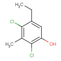 1570-75-8 2,4-dichloro-5-ethyl-3-methylphenol chemical structure