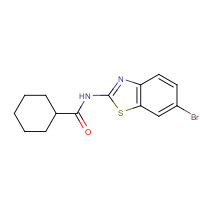 476280-90-7 N-(6-bromo-1,3-benzothiazol-2-yl)cyclohexanecarboxamide chemical structure
