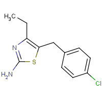 1200399-16-1 5-[(4-chlorophenyl)methyl]-4-ethyl-1,3-thiazol-2-amine chemical structure