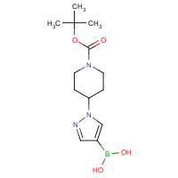 1190875-39-8 [1-[1-[(2-methylpropan-2-yl)oxycarbonyl]piperidin-4-yl]pyrazol-4-yl]boronic acid chemical structure