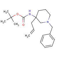 1443741-62-5 tert-butyl N-(1-benzyl-3-prop-2-enylpiperidin-3-yl)carbamate chemical structure