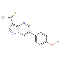 1131604-91-5 6-(4-methoxyphenyl)pyrazolo[1,5-a]pyrimidine-3-carbothioamide chemical structure