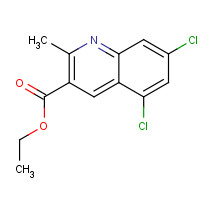 948293-72-9 ethyl 5,7-dichloro-2-methylquinoline-3-carboxylate chemical structure