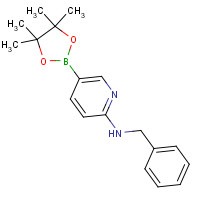1073354-27-4 N-benzyl-5-(4,4,5,5-tetramethyl-1,3,2-dioxaborolan-2-yl)pyridin-2-amine chemical structure