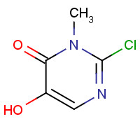 1333240-10-0 2-chloro-5-hydroxy-3-methylpyrimidin-4-one chemical structure