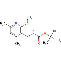 1616288-77-7 tert-butyl N-[(2-methoxy-4,6-dimethylpyridin-3-yl)methyl]carbamate chemical structure