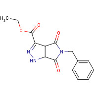 134575-05-6 ethyl 5-benzyl-4,6-dioxo-3a,6a-dihydro-1H-pyrrolo[3,4-c]pyrazole-3-carboxylate chemical structure