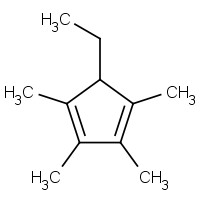 57693-77-3 5-ethyl-1,2,3,4-tetramethylcyclopenta-1,3-diene chemical structure
