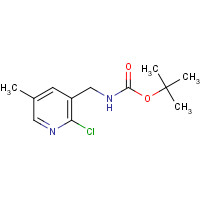 1203499-18-6 tert-butyl N-[(2-chloro-5-methylpyridin-3-yl)methyl]carbamate chemical structure