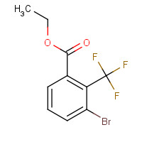 1214346-25-4 ethyl 3-bromo-2-(trifluoromethyl)benzoate chemical structure