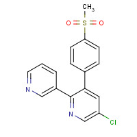202409-31-2 5-chloro-3-(4-methylsulfonylphenyl)-2-pyridin-3-ylpyridine chemical structure