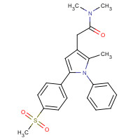 1005451-52-4 N,N-dimethyl-2-[2-methyl-5-(4-methylsulfonylphenyl)-1-phenylpyrrol-3-yl]acetamide chemical structure