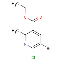 41598-78-1 ethyl 5-bromo-6-chloro-2-methylpyridine-3-carboxylate chemical structure