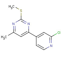 861418-62-4 4-(2-chloropyridin-4-yl)-6-methyl-2-methylsulfanylpyrimidine chemical structure