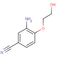 592552-43-7 3-amino-4-(2-hydroxyethoxy)benzonitrile chemical structure