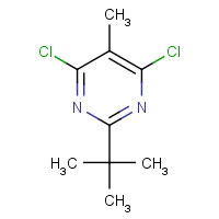 663194-13-6 2-tert-butyl-4,6-dichloro-5-methylpyrimidine chemical structure