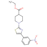1312573-00-4 ethyl 1-[4-(3-nitrophenyl)-1,3-thiazol-2-yl]piperidine-4-carboxylate chemical structure