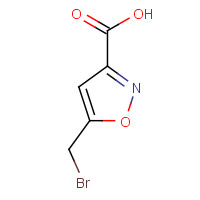 95312-11-1 5-(bromomethyl)-1,2-oxazole-3-carboxylic acid chemical structure