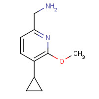 1224846-13-2 (5-cyclopropyl-6-methoxypyridin-2-yl)methanamine chemical structure
