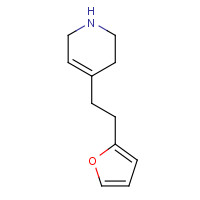 158984-69-1 4-[2-(furan-2-yl)ethyl]-1,2,3,6-tetrahydropyridine chemical structure