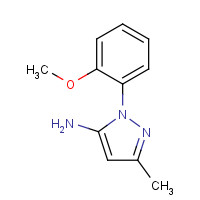 91331-85-0 2-(2-methoxyphenyl)-5-methylpyrazol-3-amine chemical structure