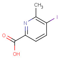 1261269-52-6 5-iodo-6-methylpyridine-2-carboxylic acid chemical structure