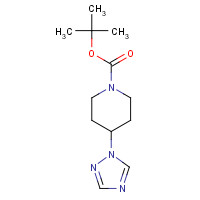 158654-90-1 tert-butyl 4-(1,2,4-triazol-1-yl)piperidine-1-carboxylate chemical structure