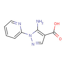 126583-37-7 5-amino-1-pyridin-2-ylpyrazole-4-carboxylic acid chemical structure