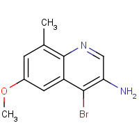 1417553-54-8 4-bromo-6-methoxy-8-methylquinolin-3-amine chemical structure