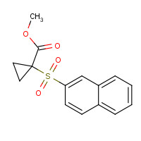 332166-13-9 methyl 1-naphthalen-2-ylsulfonylcyclopropane-1-carboxylate chemical structure