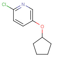 1204483-44-2 2-chloro-5-cyclopentyloxypyridine chemical structure