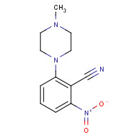 63365-16-2 2-(4-methylpiperazin-1-yl)-6-nitrobenzonitrile chemical structure