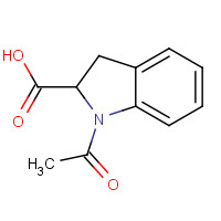 82923-75-9 1-acetyl-2,3-dihydroindole-2-carboxylic acid chemical structure