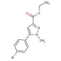 852815-31-7 ethyl 5-(4-bromophenyl)-1-methylpyrazole-3-carboxylate chemical structure