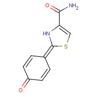 133477-33-5 2-(4-oxocyclohexa-2,5-dien-1-ylidene)-3H-1,3-thiazole-4-carboxamide chemical structure