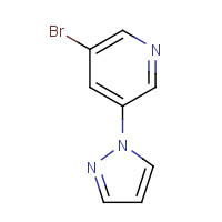 1209458-66-1 3-bromo-5-pyrazol-1-ylpyridine chemical structure