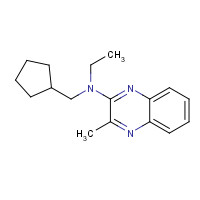 956631-77-9 N-(cyclopentylmethyl)-N-ethyl-3-methylquinoxalin-2-amine chemical structure