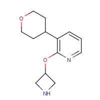 1350608-15-9 2-(azetidin-3-yloxy)-3-(oxan-4-yl)pyridine chemical structure