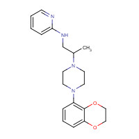 187795-98-8 N-[2-[4-(2,3-dihydro-1,4-benzodioxin-5-yl)piperazin-1-yl]propyl]pyridin-2-amine chemical structure