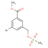 878744-04-8 methyl 3-bromo-5-(methylsulfonyloxymethyl)benzoate chemical structure