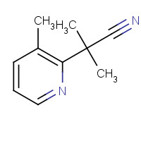 1232431-65-0 2-methyl-2-(3-methylpyridin-2-yl)propanenitrile chemical structure
