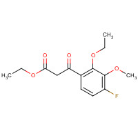 656234-56-9 ethyl 3-(2-ethoxy-4-fluoro-3-methoxyphenyl)-3-oxopropanoate chemical structure