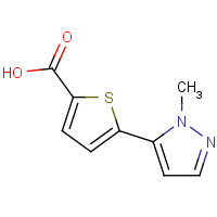 656226-60-7 5-(2-methylpyrazol-3-yl)thiophene-2-carboxylic acid chemical structure