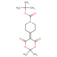 796113-35-4 tert-butyl 4-(2,2-dimethyl-4,6-dioxo-1,3-dioxan-5-ylidene)piperidine-1-carboxylate chemical structure