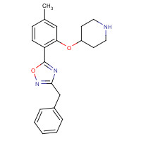 1443208-64-7 3-benzyl-5-(4-methyl-2-piperidin-4-yloxyphenyl)-1,2,4-oxadiazole chemical structure