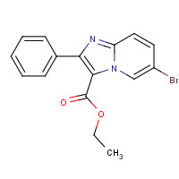 885276-79-9 ethyl 6-bromo-2-phenylimidazo[1,2-a]pyridine-3-carboxylate chemical structure