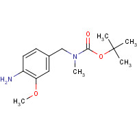 457099-62-6 tert-butyl N-[(4-amino-3-methoxyphenyl)methyl]-N-methylcarbamate chemical structure