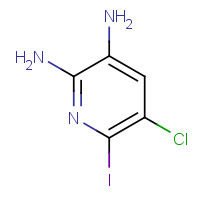 1394373-23-9 5-chloro-6-iodopyridine-2,3-diamine chemical structure
